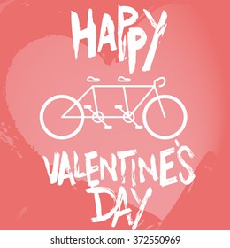 happy valentine's day with bicycle