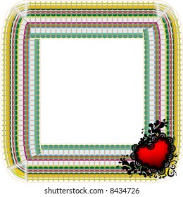 Happy Valentine's Day, blank page for text