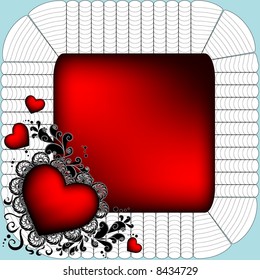 Happy Valentine's Day, blank page for text