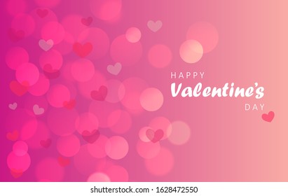 Happy Valentine's day bokeh background