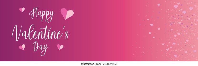 happy valentines day bokeh banner design