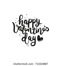 Happy Valentine's Day calligraphy.