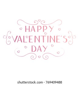 Happy Valentine's day calligraphy