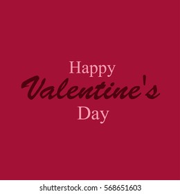 Happy valentines day card, 14 february