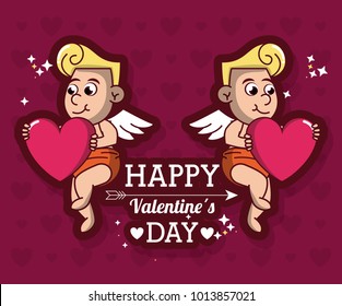 Happy valentines day card