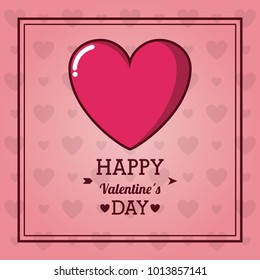 Happy valentines day card