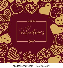 Happy Valentines Day. Card for Valentine's Day.
