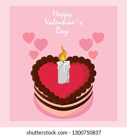 Happy valentines day card
