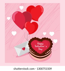 Happy valentines day card