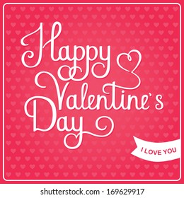 Happy Valentines day card 