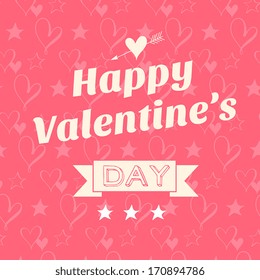 Happy valentines day card