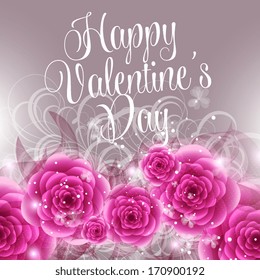 Happy valentines day card