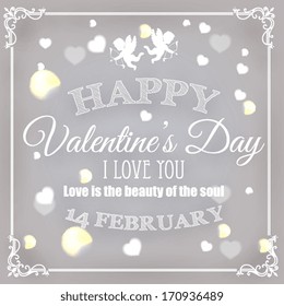 Happy valentines day card
