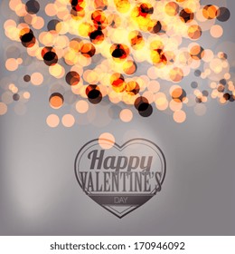 Happy valentines day card