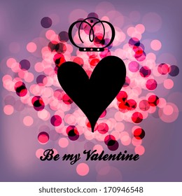 Happy valentines day card