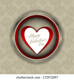 Happy valentines day card
