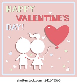 Happy valentine's day card