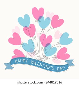 Happy valentines day card