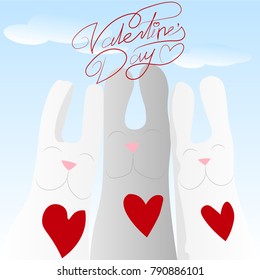 Happy valentines day card