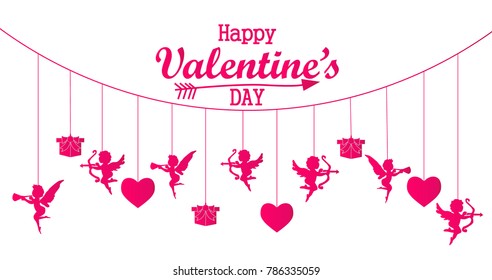 Happy Valentines Day. Card Background.