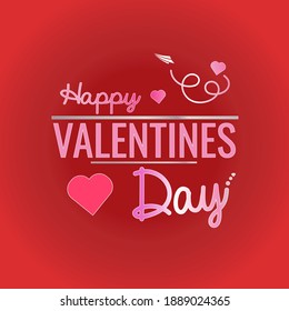 Happy Valentines Day Card for couple, with cute paper plane