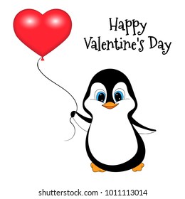 penguin valentines teddy