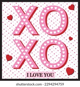 Happy valentine's day card design with text and heart shape