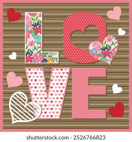 Happy valentine's day card design with love letter