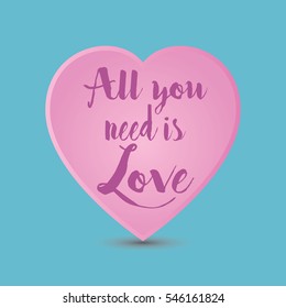 happy valentines day card design vector