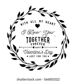 Happy Valentine's Day Card Design