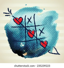 Happy valentines day card elements.