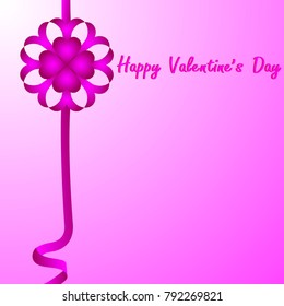 Happy valentine's day card. Empty space for your text. Vector illustration