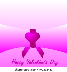 Happy valentine's day card. Empty space for your text. Vector illustration