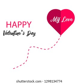 Happy Valentine's Day Card EPS Vector