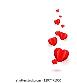 Happy Valentines Day Card With Gradient Mesh, Vector Illustration