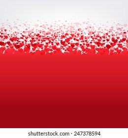 Happy Valentines Day Card With Gradient Mesh, Vector Illustration