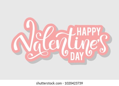 Happy Valentine's Day Card, hand drawn design elements, gifts, wallpapers, Valentines Day, invitation, wedding card, love quote for design, typography, valentines day hand lettering, vector banner