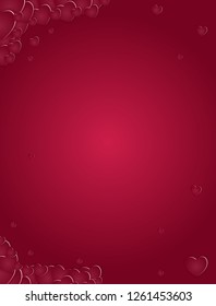 Happy Valentines Day Card with Heart. Vector Illustration. EPS10
