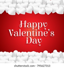 Happy Valentine's day card with heart