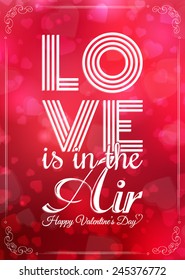 happy valentines day card. hearts background. vector illustration