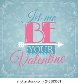 happy valentines day card. hearts background. vector illustration