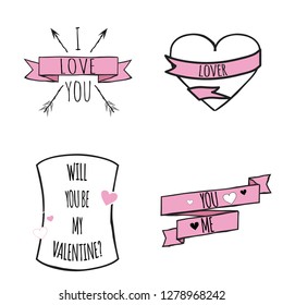 happy valentine's day card, illustration in vector format