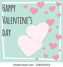 happy valentine's day card, illustration in vector format