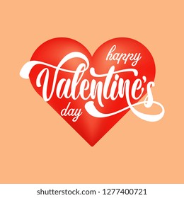 happy valentines day card. Love design. Gift  card.  Vector Illustration. 