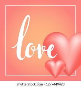 happy valentines day card. Love design. Gift  card.  Vector Illustration. 