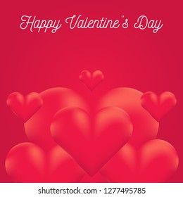 happy valentines day card. Love design. Gift  card.  Vector Illustration. 