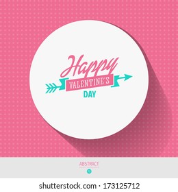 Happy Valentines day card, i love you, font type. Vector template