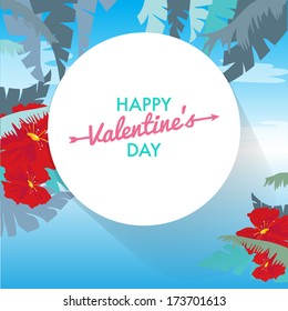 Happy Valentines day card, i love you, font type. template vector design 