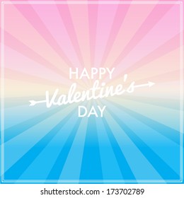 Happy Valentines day card, i love you, font type. template vector design 