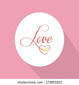 happy valentines day card i love you vector template flat design color happy love pink classic team ritual pair group couple party background scene edge ceremony modern signs celebration plane beautif